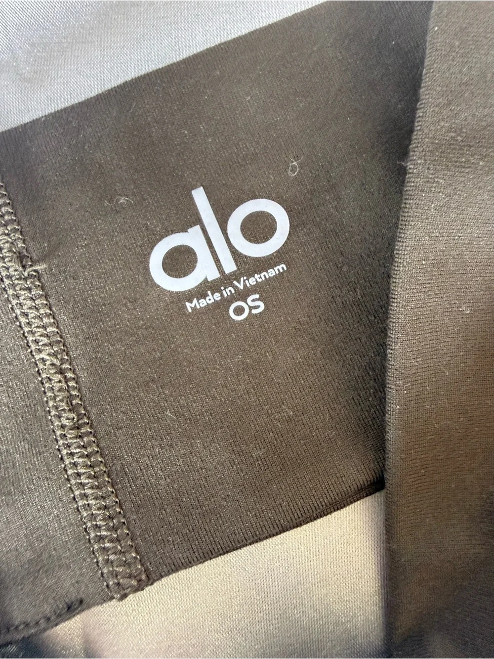 ALO Yoga Black Headband with White Logo
